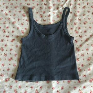 brandy Melville o/s tank navy blue NEVER WORN